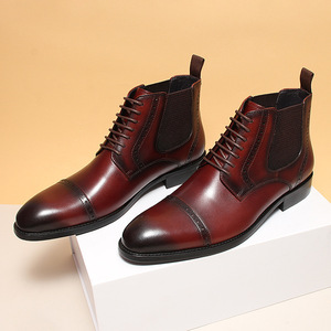 Luxury Men's Genuine Leather Business Oxfords Formal Dress Shoes Comfortable Insole Wedding Office Men's Formal Leather Shoes - Product Image 2