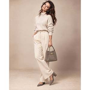 Bolso de mano suave en piel de ante estampada auténtica - Hecho en Italia - Art. 26151 - Product Image 2