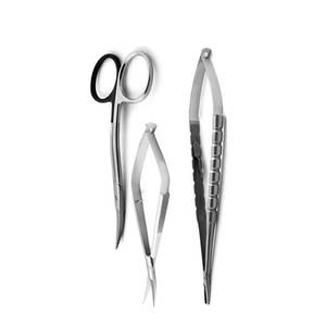 Juego de Tijeras de Microcirugía Manuales de Acero Inoxidable, Instrumentos Microquirúrgicos Oftalmológicos de Alta Calidad - Product Image 3