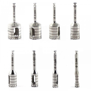 Kit de Fresas Dentales de Acero Inoxidable con Bloque de Fresas Gratis, Kit de Fresas para Implantes, Fresas de Sierra Manuales, Pasivadas contra la Oxidación - Product Image 5