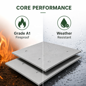 Panneau en fibrociment résistant aux intempéries de 15 mm pour revêtement mural extérieur en zone côtière / bardage / système de pare-pluie ASTM - Product Image 2
