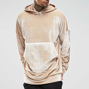 Sudaderas con capucha cálidas de terciopelo para hombre Invierno Navidad Venta caliente Último estilo Liso teñido Invierno caliente Idea de regalo de Navidad - Product Image 2