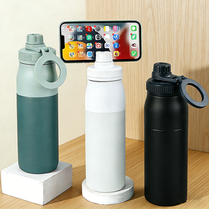 32盎司不锈钢真空隔热双层磁性防漏水瓶带手机支架盖子可煮水安全 - Product Image 4