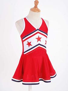 Customized Design Cheerleading Uniforms Practice-Wear Up Short Sleeve Cheer Uniforms Youth Cheerleading Uniforms - Product Image 4