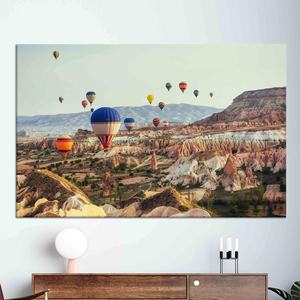 Cappadocia Air <b>Balloon</b> Canvas Print: Colorful Landscape Wall Art,WRAPPED CANVAS - Product Image 1