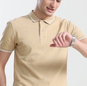 Camisetas Polo para Hombre 100% Algodón Orgánico Antiarrugas Resistentes a las Manchas Repelentes al Agua - Product Image 1