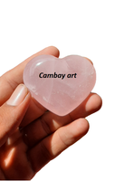 Bague en quartz rose gravée en forme de cœur, qualité supérieure, sculptée, Feng Shui, amour, couleur naturelle, guérison, taille personnalisée, cadeau d'affaires