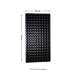 Plateau à semis rectangulaire réutilisable en plastique écologique de haute qualité, 162 cellules |   Plateau de semis hydroponique durable 54x28x5cm pour - Product Image 3