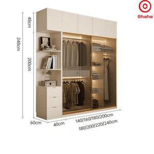 Ohaha glass-<b>door</b> wardrobe - TCK012 - Product Image 3