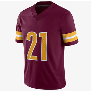 Conjunto de Camisetas de Fútbol Americano Personalizadas Sublimadas, 100% Poliéster, Ropa Deportiva de Moda para Adultos, Transpirable y de Secado Rápido - Product Image 2