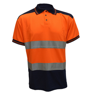Camiseta Polo de Seguridad de Alta Visibilidad, Tejido Transpirable, Reflectante Plateado Brillante - Product Image 4