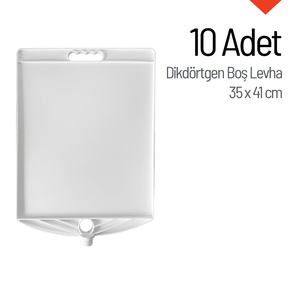 Reflective Traffic Sign <b>Sheets</b> 10 Rectangular 35 X 41 Cm - Product Image 1