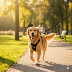 Exoro Apparels Waterproof Neoprene Rower <b>Harness</b> for <b>Dogs</b>-Adjustable Buckle Closure Stripes Pattern RIBBONS Decoration All Sizes - Product Image 5