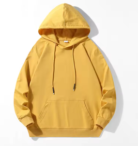 Venta al por mayor a granel totalmente personalizado otoño en blanco liso polar de gran tamaño Sudadera con capucha bolsillo de canguro sudaderas con capucha - Product Image 2