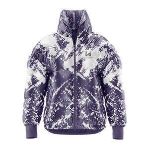 Porter 4 jeux léger imperméable au vent personnalisé impression 3D col roulé unisexe doudoune veste confortable durable hiver veste - Product Image 4