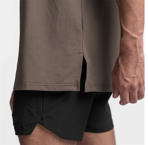 Camisetas estampadas OEM para hombre con tela de algodón, camisetas personalizadas para hombre, ropa deportiva para gimnasio, camisetas para hombre - Product Image 4