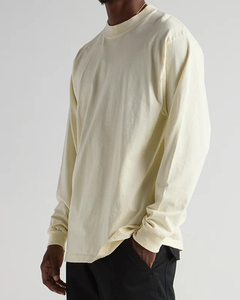 Camiseta de manga larga personalizada para Hombre | Camiseta de ajuste relajado de algodón suave para ropa de calle | Proveedor de moda OEM - Product Image 4