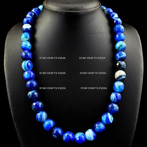 El mejor y más vendido producto de collar de alta declaración para mujer, joyería Funky, collar de piedras caídas de rubí de resina a precios bajos - Product Image 2