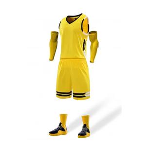 Vente en gros en stock, ensembles de basket-ball personnalisés pour hommes, uniformes, vêtements de sport respirants, maillot de basket-ball pour jeunes - Product Image 1