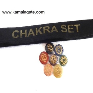 <b>Chakra</b> <b>Crystal</b> Stone Engraved Reiki Healing <b>Chakra</b> <b>Sets</b> <b>Crystal</b> Healing <b>Set</b> <b>Chakra</b> <b>Set</b> for Reiki - Product Image 4