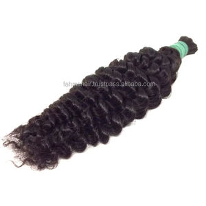 Extensions de cheveux bouclés noirs de luxe, cheveux humains indonésiens 100%, cuticules alignées, vierges, Remy, résistantes à la chute, toutes les couleurs - Product Image 1