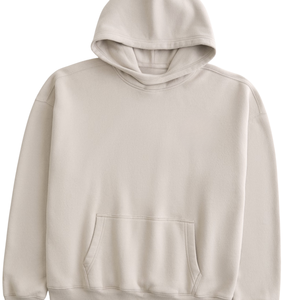 Sweat à capuche beige uni en polaire pour hommes pullover chaud hiver Streetwear sweat à capuche décontracté pour vêtements de sport en plein air et sweat à capuche à la mode - Product Image 3