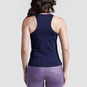 Débardeur de sport pour femmes de haute qualité, haut de sport sans manches personnalisé, évacuation de l'humidité, OEM - Product Image 4