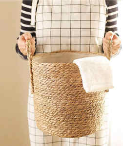 Cesta de almacenamiento de jacinto de agua de lujo de Vietnam elegante, ecológica y versátil para las necesidades de organización y almacenamiento del hogar - Product Image 4