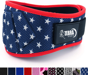 Cinturón de Levantamiento de Pesas de Nailon ZEBRA SPORTS NB-102 con Logotipo Personalizado, Color Personalizado y Doble Soporte - Product Image 3