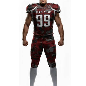 Uniforme de Fútbol Americano con Diseño Elegante, Sublimado con Tela Resistente para Jugadores Profesionales - Product Image 1