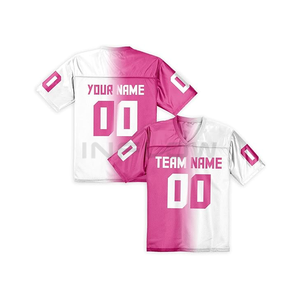 เสื้อเจอร์ซีย์ผ้าตาข่ายระบายอากาศแขนสั้นโอเวอร์ไซส์สำหรับผู้ชายเสื้อรักบี้อเมริกันแนววินเทจผ้าโพลีเอสเตอร์ปรับแต่งได้ - Product Image 1