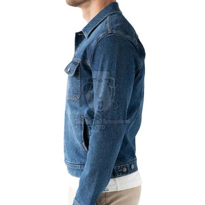 Vêtement décontracté en différents modèles, veste en jean pour homme en coton, respirante, pour usage extérieur, veste en jean pour homme - Product Image 3