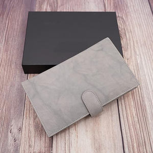 Cierre de botón a presión Logotipo personalizado Venta al por mayor OEM Alta calidad Durable Long Men's Wallet Trending Cuero genuino Precio más bajo - Product Image 4