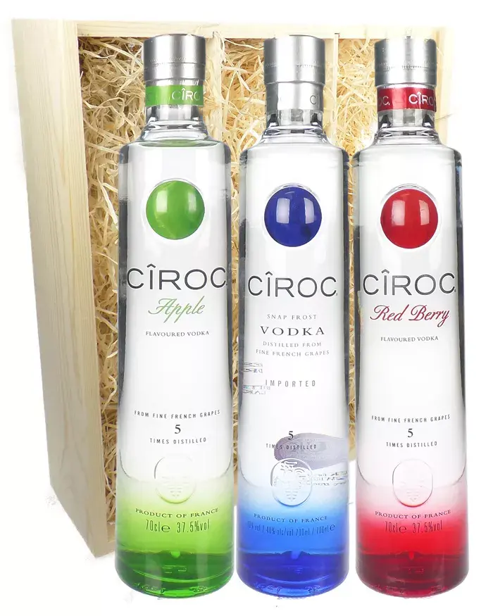 Atacado Premium Ciroc Vodka Coleções Luxo Vodka Francês 750ML Garrafa Atacado Private Label Vodka Garrafa 750ML