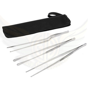 Green Swift Industries Pinzas de cocina de precisión de acero inoxidable profesional Punta inclinada Utensilios de metal Herramientas de cocina - Product Image 1