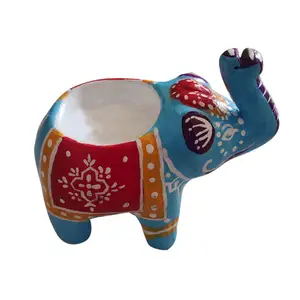 Wholesale Elephant Clay Diya with Traditional Designed & Top Quality Clay Made Lantern Diya For Decoration Uses By Exporters