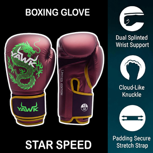 Gants de boxe en cuir à lacets, disponibles en différentes couleurs, pour l'entraînement professionnel, pour hommes. - Product Image 3