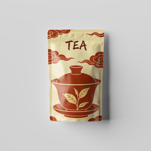 Emballage en plastique pour thé moyen, biscuits, café, aliments, emballage de qualité supérieure, sachet debout mat avec fermeture éclair pour les feuilles de thé - Product Image 2