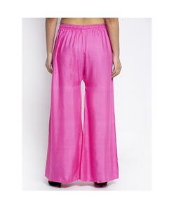 Pantalon Palazzo en soie/coton fluide personnalisé pour femmes pantalon d'été ample respirant formel plissé à l'avant pantalon de bureau - Product Image 2