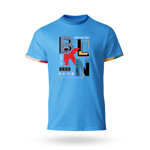 Camiseta informal de algodón ecológica para hombre con cuello serigrafiado manga corta ajuste cómodo ropa de calle de verano uso diario - Product Image 6