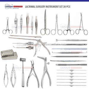 Juego de Cirugía de estrabismo de 22 piezas, caja de instrumentos Manual de acero inoxidable de titanio, herramientas oftálmicas de Clase I para corrección de ojos cruzados - Product Image 3