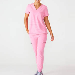 Uniforme de enfermera con logotipo personalizado de alta calidad, tela suave y duradera, uniformes de Hospital de Color personalizados al por mayor - Product Image 1