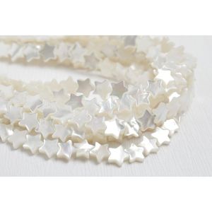 ลูกปัดเปลือกหอยแบบหลวมสำหรับทำเครื่องประดับ ดีไซน์สวยหรูแบบแสงดาว - Product Image 2