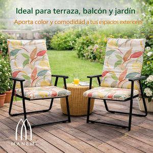 Loft Style 95x50x4cm <b>Garden</b> <b>Chair</b> <b>Cushions</b> Water Repellent Lightweight with Foam Filling and Fastening Straps for Outdoor Use - Product Image 2