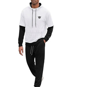 Survêtement pour homme à capuche, décontracté, uni, grande taille, avec logo personnalisé, pour usage extérieur en hiver, matériau durable, écologique, séchage rapide, léger - Product Image 3
