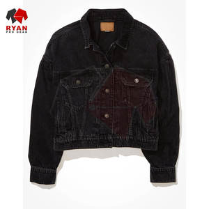 แจ็คเก็ตยีนส์ผู้หญิง รับผลิตแบบ OEM ODM ซักแบบพิเศษ ทรงเข้ารูป ขายส่งจำนวนมาก - Product Image 3