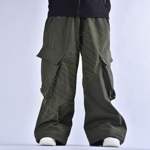 Pantalones de esquí y snowboard para hombre OEM 2025, pantalones impermeables holgados cálidos para invierno al aire libre, ropa a prueba de viento para esquiar y hacer snowboard - Product Image 2