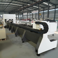 Mesin Pemotong Pipa Logam CNC Laser Serat Semi Otomatis Tingkat Tinggi Desain Baru Pratt untuk Berbagai Tabung Logam