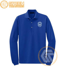 Polo de manga larga para mujer Sigma Gamma Rho al por mayor, ropa de hermandad, Jersey de algodón, camisa transpirable, ropa para mujer - Product Image 1