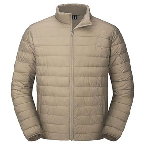 Veste matelassée légère et chaude pour homme, en nylon respirant, coupe-vent, imperméable, design coupe-vent avec poignets élastiques - Product Image 1
